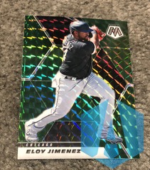 2021 Prizm Mosaic Panini Eloy Jimenez #193 Green Chicago